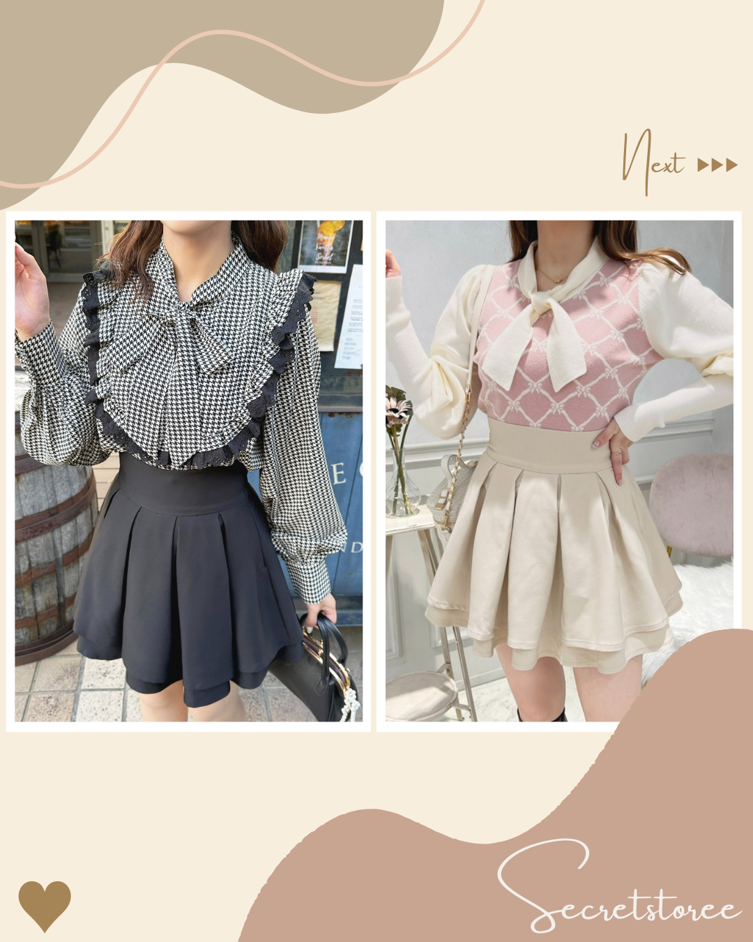 🇯🇵Japan|Instantly change into long legs and slim high waist flared skirt SS-978693