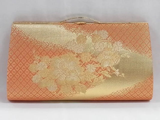 🇯🇵JAPAN Vintage ♡ Bags (Frame Purse/Frame Clutch/Kuchi Bag/Wallet)| 🇯🇵Japanese Vintage♡ Handbags (Golden Nishiki Woven Nishijin Woven Handbag/Pocket Gold Bag/Purse Bag)| Early Japanese second-hand old bag / ladies dinner bag 🔎ss-vin30