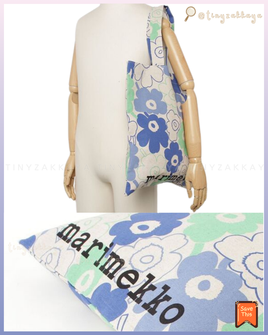 🇯🇵日本限定 ♥ Marimekko Vankka Piirto Unikko Tote Bag 手提包|環保袋 トートバッグ \ 夠大又實用!輕鬆carry住高質感氛圍 /