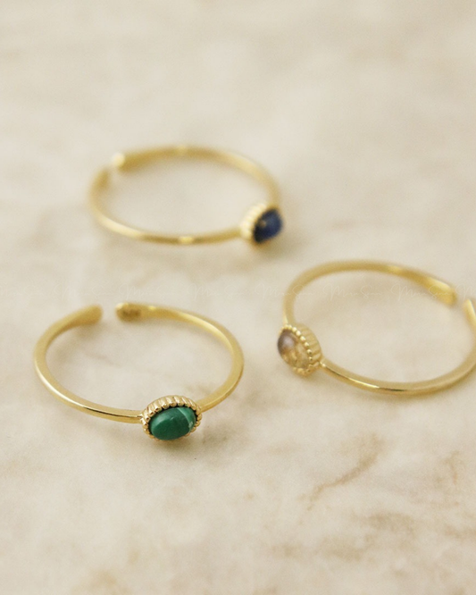 🇯🇵 Japan Silver925 Elegant natural gemstone and power stone silver split ring ◇ 日本 Silver925 優雅天然寶石和能量石銀開合戒指 🔎 ɪᴛᴇᴍ ɴᴏ:SS-jrsvr200