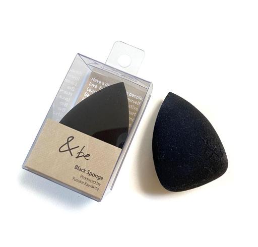 🇯🇵日本|@ COSME化妝工具第一名|河北裕介監製 &BE 乾濕2用黑色美妝蛋 Black Sponge