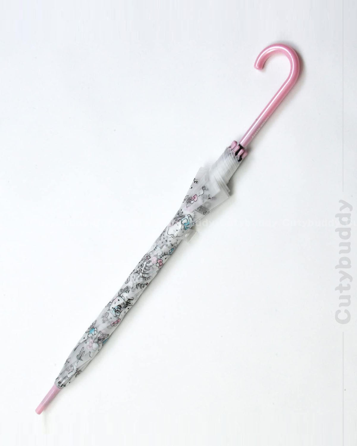 (特價售完即止) 絕版 🇯🇵日本 SANRIO Hello Kitty 膠乳白色長柄雨傘 60cm