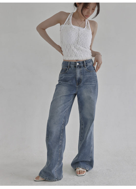 🇰🇷KOREA ♥ Lace halter top 蕾絲掛頸背心 ks98235361
