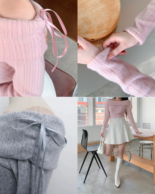 🇰🇷KOREA
♥ Festive christmassy ribbon top
派對約會造型 浪漫感蝴蝶結露肩加絨上衣
🔎 ɪᴛᴇᴍ ɴᴏ:SS-KSS97326804