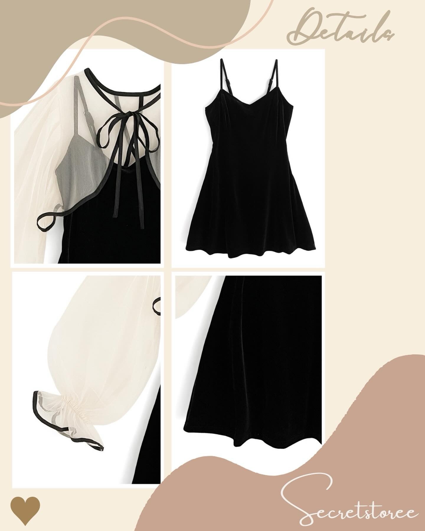 🇯🇵日本|薄紗短上衣 x 絲絨迷你吊帶連身裙套裝★產品編號🔎 SS-gtw011190