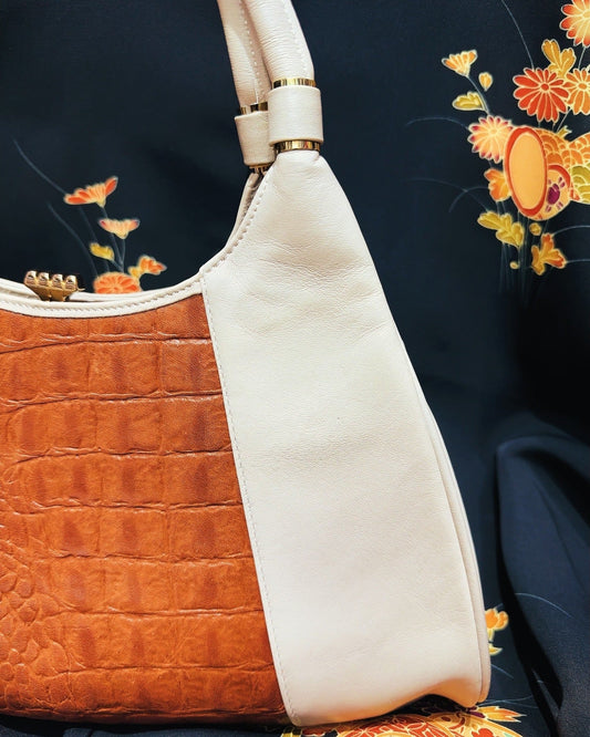🇯🇵JAPAN Vintage ♡ Bags (Frame Purse/Frame Clutch/Kuchi Bag/Wallet)| 🇯🇵Japanese Vintage♡ Handbags (Golden Nishiki Woven Nishijin Woven Japanese Handbag/Pocket Gold Bag/Purse Bag)|🔎 ss-vin086 Early Japanese second-hand old bag / ladies dinner bag