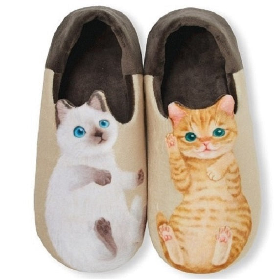 🇯🇵Japanese FELISSIMO Cat Slippers Upside-down kitten indoor home slippers