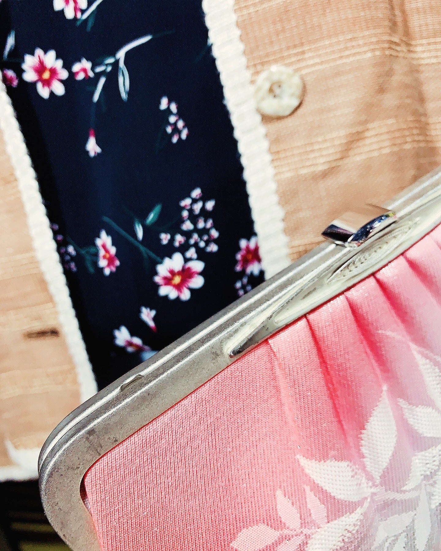 🇯🇵日本古著 |金襴錦織西陣織和裝手袋/口金包🔎 貨品編號 : ss-vin076