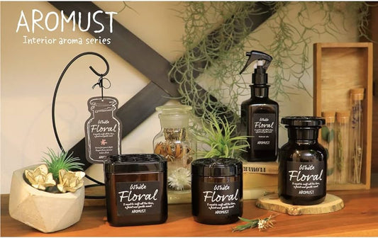 🇯🇵日本|淡淡的不刺鼻,持久飄香|晴香堂 AROMUST 室內消臭香薰膏 (3款香味) Seikodo Aromast 晴香堂 アロマスト ホワイトムスク 【 芳香剤・部屋用 】