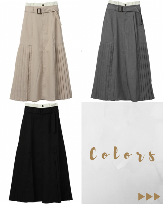 🇯🇵Japan|Colorblock Pleated Skirt (3 Colors)
★ Product number 🔎 SS-s12158315
