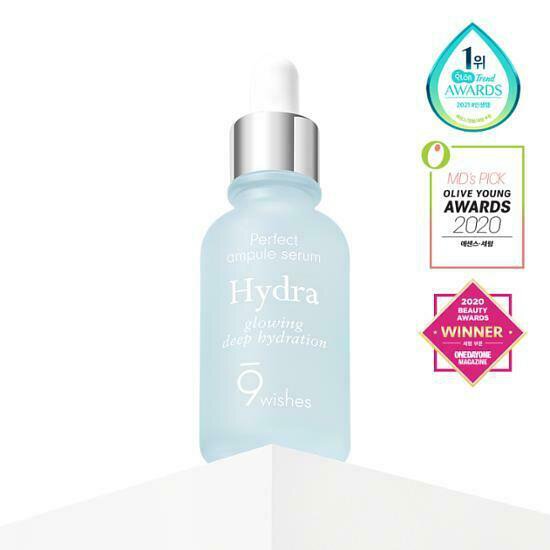 🇰🇷韓國|深層補水,鎮定舒緩,收毛孔|9WISHES 極緻水氧保濕安瓶精華 Hydra Ampule Serum