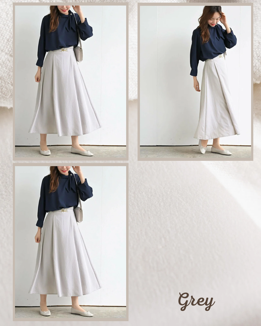 (現貨)🇯🇵日本|修腰顯高喇叭裙 送腰帶 SS-0700400302