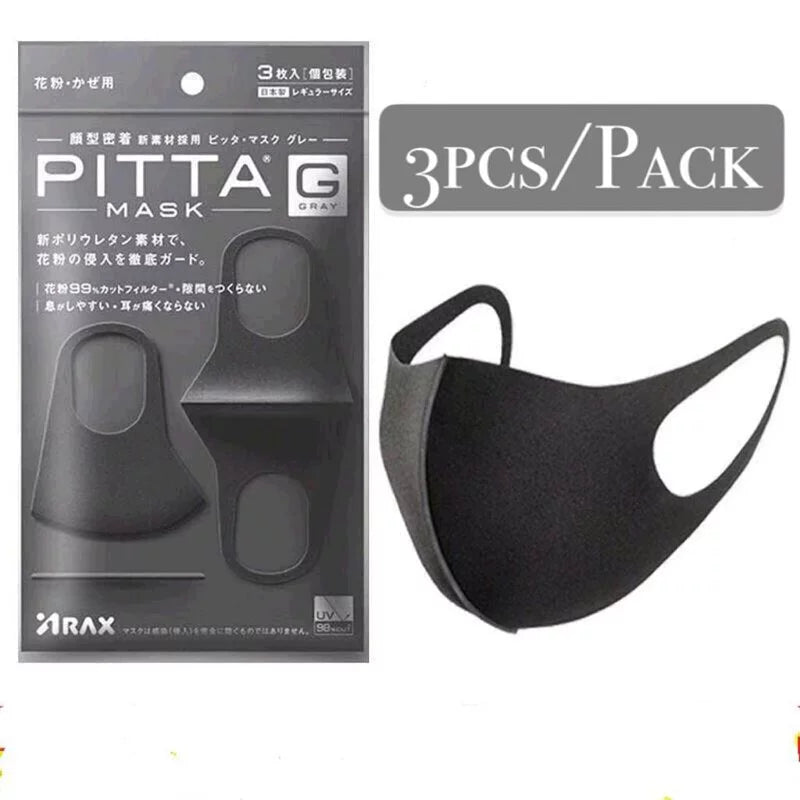 🇯🇵日本|密度高,抗感冒更有效|ARAX Pitta Mask 成人小童可水洗防塵防霧霾立體口罩 PITTA MASK GRAY ピッタマスク グレー