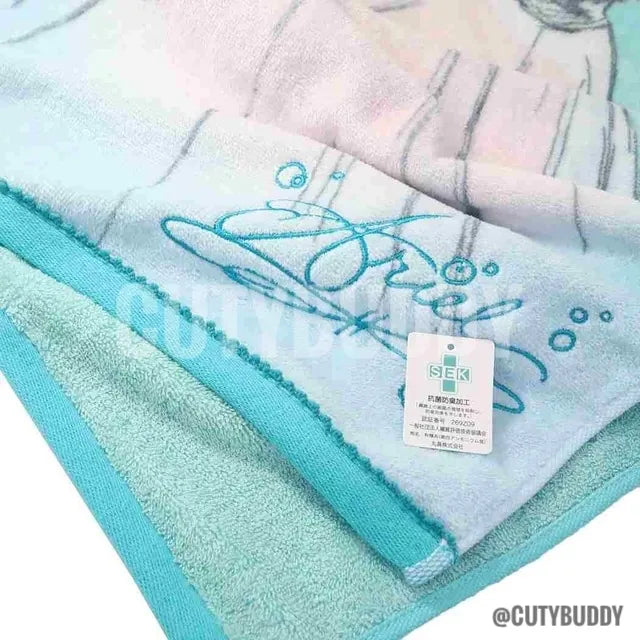 DISNEY Japan Disney Antibacterial Deodorant Mini Towel - Ariel ディズニープリンセスリトルマーメイドアリエル