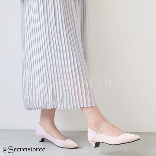 🇯🇵日本製|極度百搭的一對!| JELLY BEANS OL斯文返工鞋 アシンメトリーカットパンプス<ふわさら>/125-63930