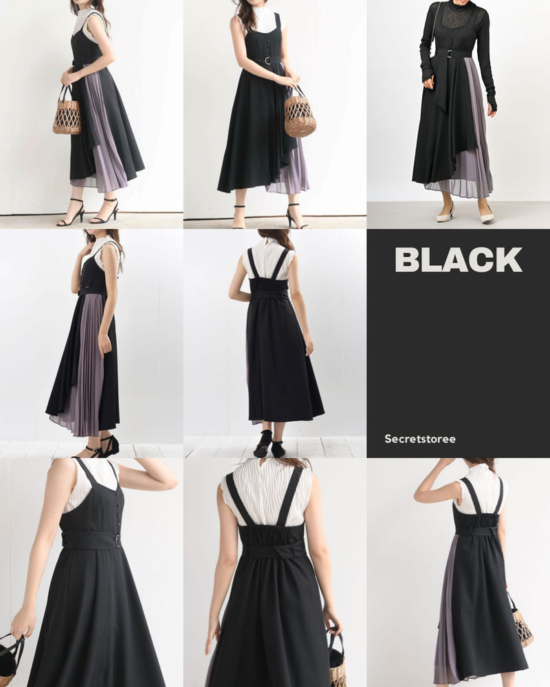 🇯🇵Japan|Chiffon Spliced Suspender Dress SS-1240100187
