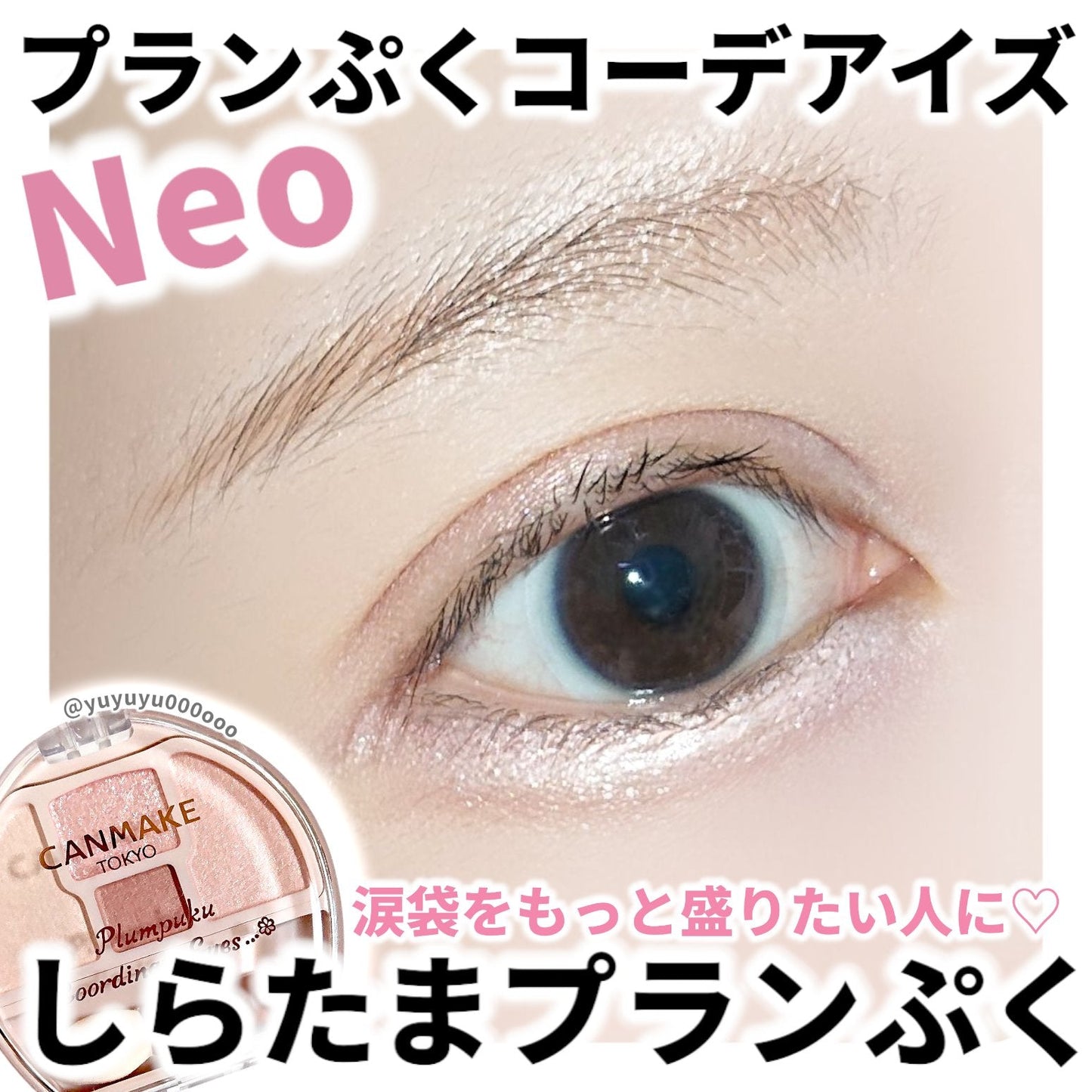 🇯🇵日本 CANMAKE Plumpuku Coordinate Eyes Neo N01 淺米色 豐盈淚袋眼影 キャンメイク プランぷくコーデアイズ