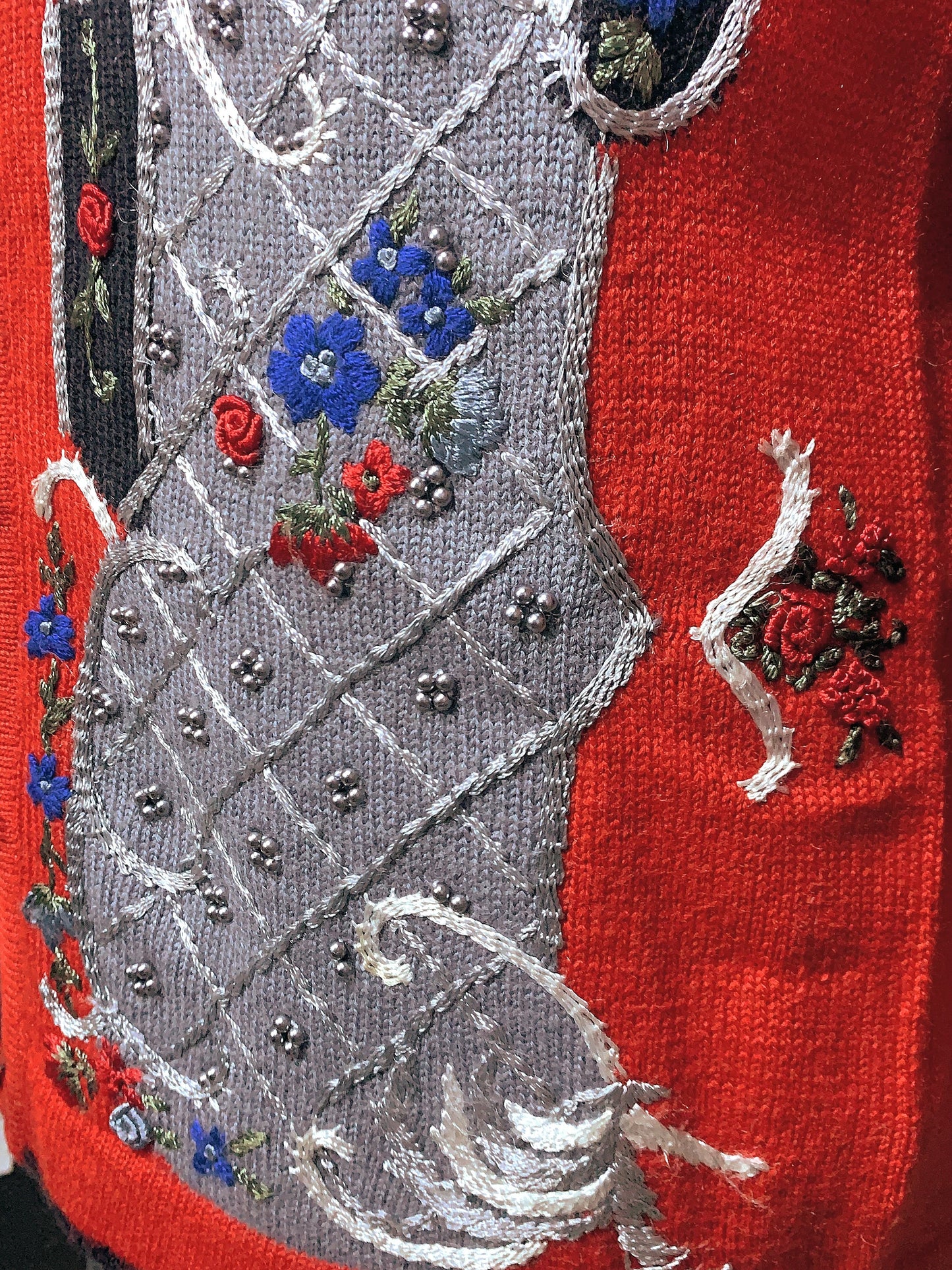 🇯🇵日本古著|珠珠重工刺繡長外套( ss-vin001)