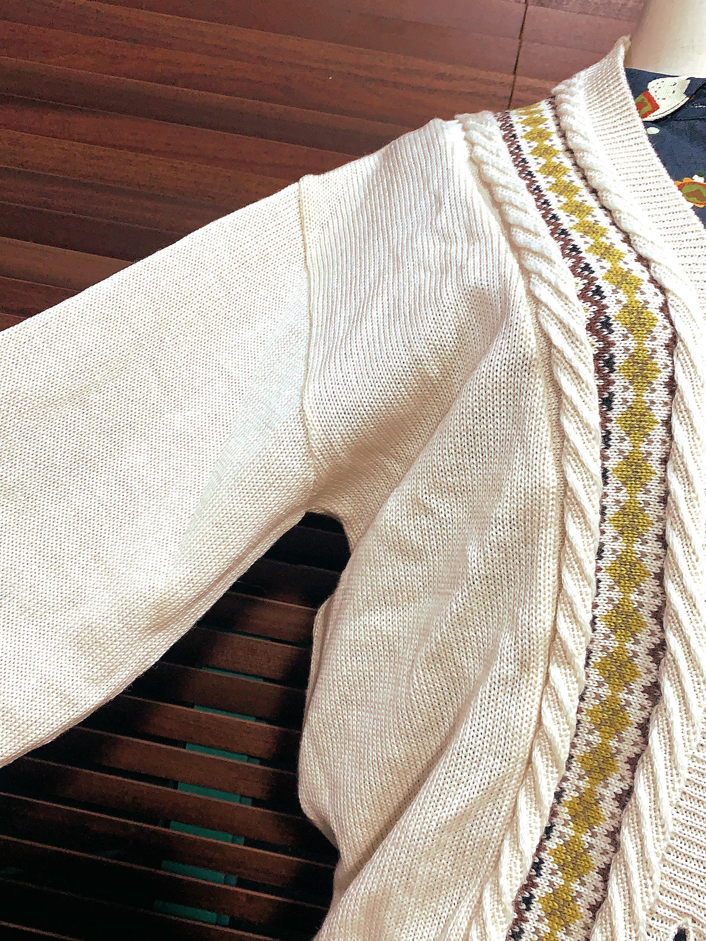 🇯🇵日本古著|簡約斯文菱形針織外套 🔎ss-vin003