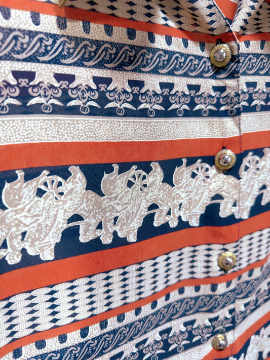 🇯🇵日本古著|長袖花恤🔎ss-vin20