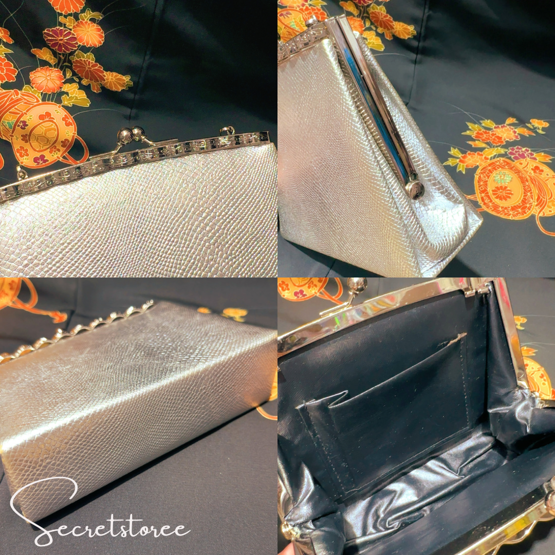 🇯🇵日本古著|金襴錦織西陣織和裝手袋 口金包 🔎ss-vin013