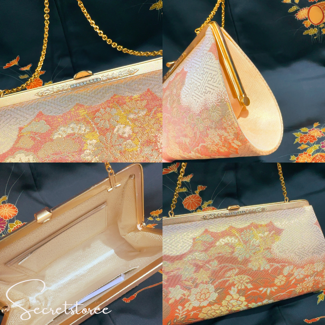 🇯🇵日本古著|金襴錦織西陣織和裝手袋 口金包
🔎ss-vin014