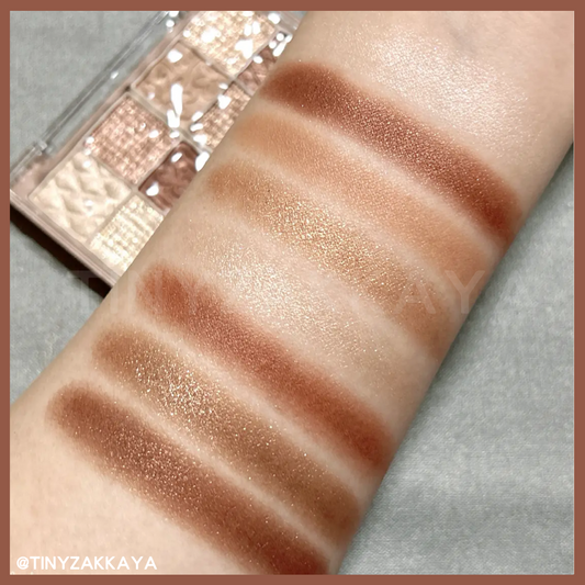 🇯🇵日本|零廢色~眼妝初學者必入手|CANMAKE Petit Palette Eyes 8色眼影盤 04 Almond Brûlée 焦糖布丁啡色
キャンメイク プティパレットアイズのショー