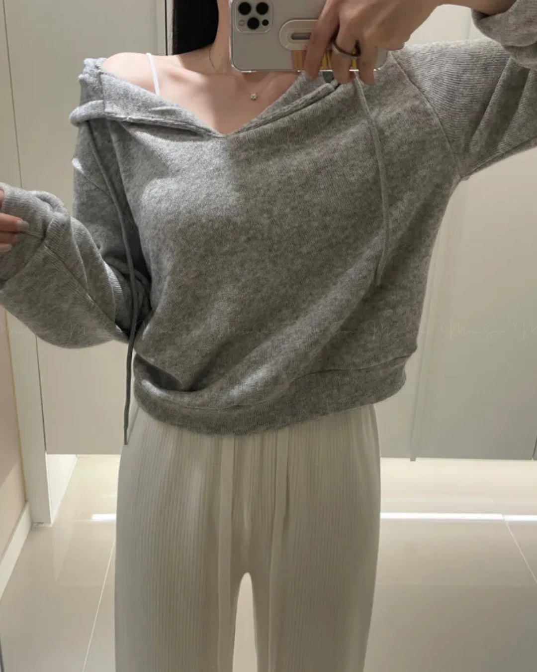 🇰🇷KOREA ♥ 安哥拉羊毛混紡連帽衫(2色)🔎 ɪᴛᴇᴍ ɴᴏ:SS-KSS96904371