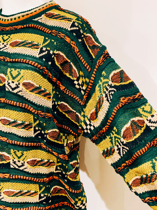 🇯🇵日本古著| VintageClothes - 古瓜紋冷衫 Notorious Sweater Coogi style 🔍ss-vin379