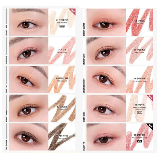 🇰🇷Korea Too Cool For School
Art Class Frottage Pencil Multi-purpose Eyeshadow Pen | Can be used as eyeshadow, rouge, contouring, and highlighting |