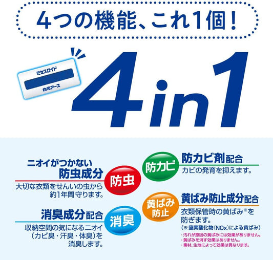🇯🇵日本 白元金木犀衣櫃抽屜式衣物吸濕除臭防蟲劑防黴防蛀 驅蟲劑 黃色桂花香 限定款
HAKUGEN Dry & Dry UP Moisture Remover for Drawers and Clothes Cases Osmanthus(kinmokusei) Scent dehumidifierドライ&ドライUP 湿気とり 引き出し・衣装ケース用 金木犀の香り 12シート入
