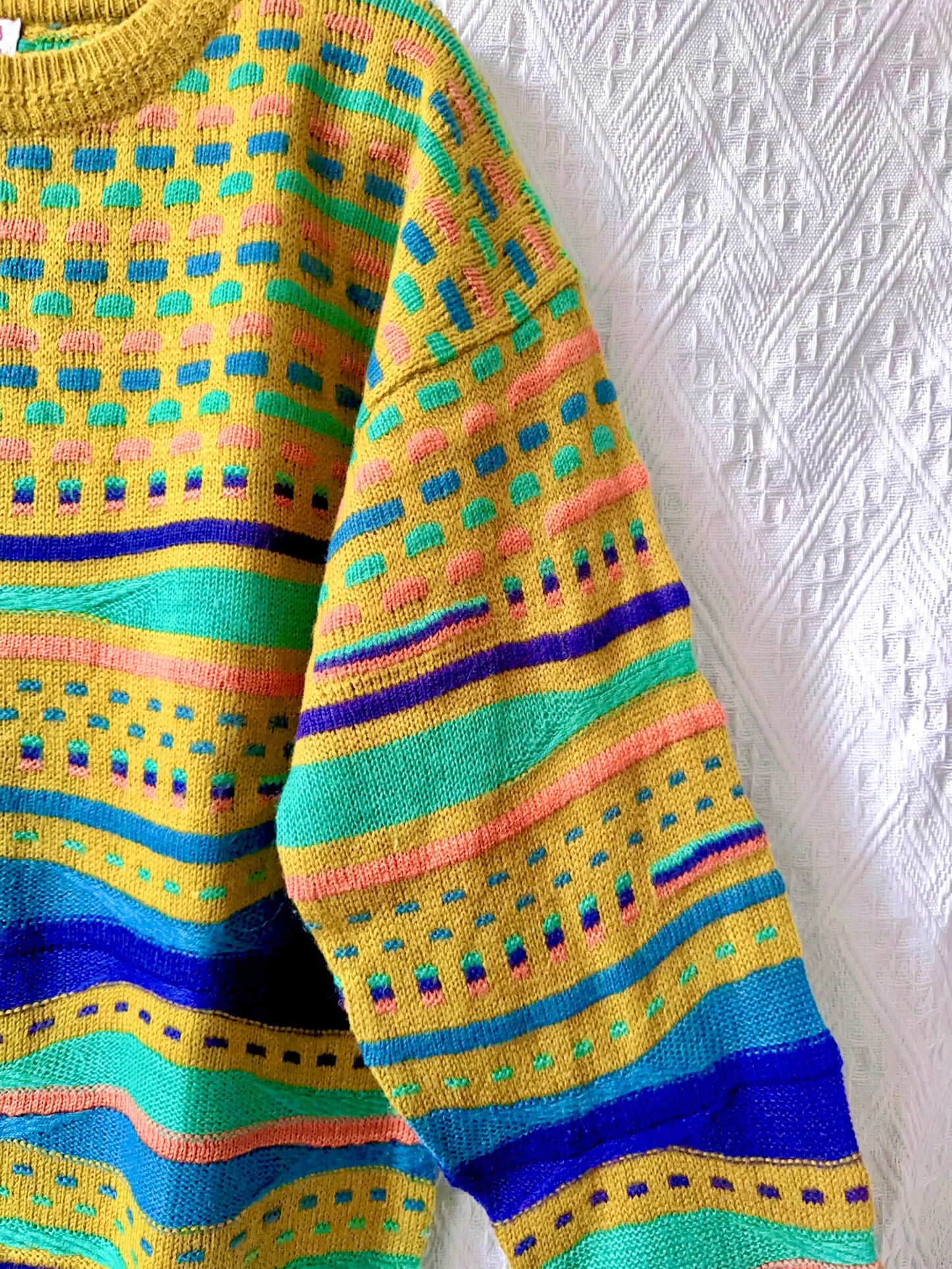 🇯🇵日本古著| VintageClothes - 古瓜紋冷衫 Notorious Sweater Coogi style 🔍ss-vin387