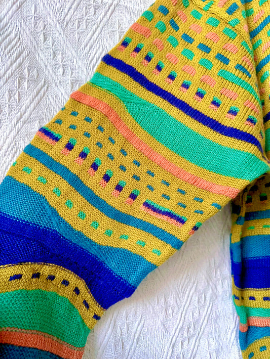 🇯🇵日本古著| VintageClothes - 古瓜紋冷衫 Notorious Sweater Coogi style 🔍ss-vin387