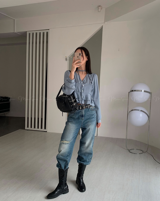 🇰🇷KOREA ♥ 荷葉邊襯衫 Ruffled shirt SS-KSS98935388