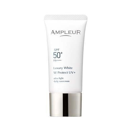 🇯🇵Japan|Triple Defense: Fight UVA/UVB|AMPLEUR Whitening, Pink and Brightening Physical Sunscreen Luxury White W Protect UV Tone UpアンプルールラグジュアリーホワイトW プロテクトUV トーンアップ