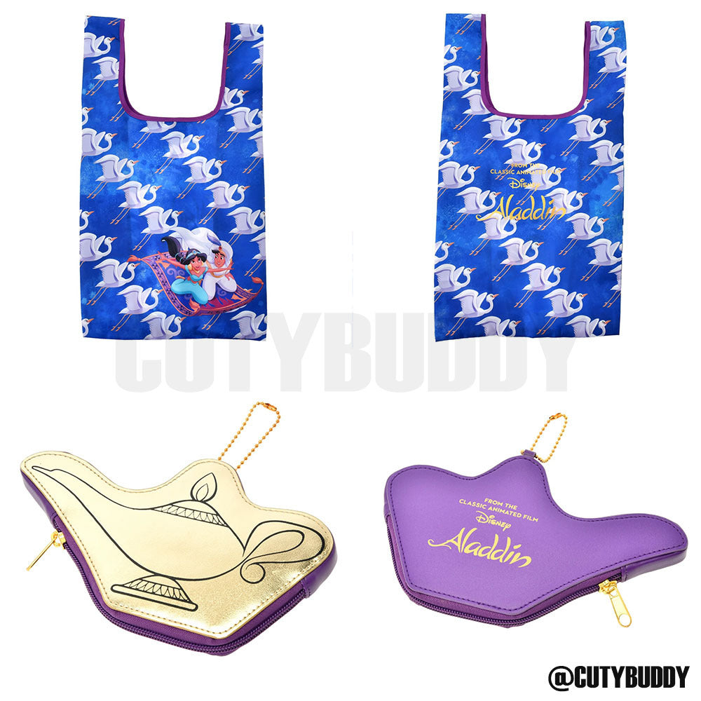 🇯🇵日本 阿拉丁 30週年紀念環保袋 Aladdin 30years eco bag アラジン&ジャスミン ショッピングバッグ・エコバッグ ポーチ入り