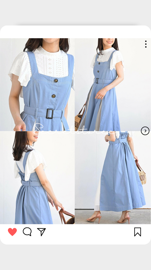 🇯🇵Japan|2023 New Arrival Tulle Spliced Dress SS-12401001880