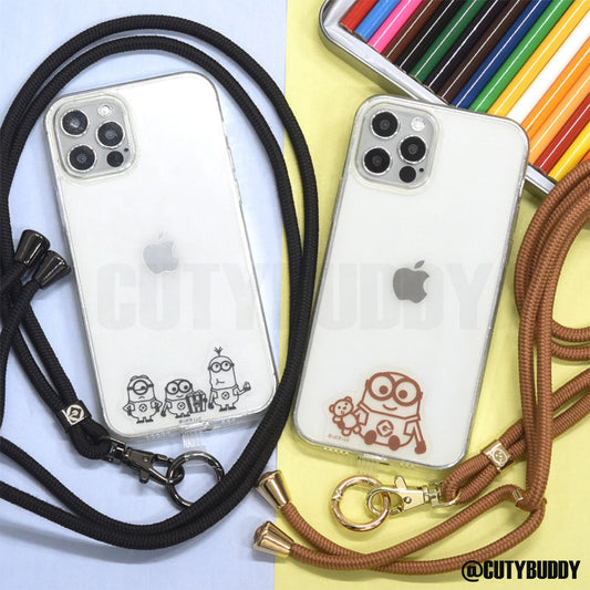 🇯🇵日本 MINIONS 手機多用扣及肩帶電話繩套裝 MINI-389A&MINI-389B Gourmandise MinI-389A Despicable Me Minions Series Multi Ring Plus Strap Set シリーズ マルチリングプラス ストラップセット ボブ&ティム
