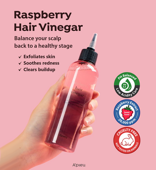 (🇬🇧UK In Stock) 🇰🇷KOREA APIEU Scalp Hair Vinegar (Mint/Raspberry) 200ML 覆盆子果醋 頭皮營養護髮液
