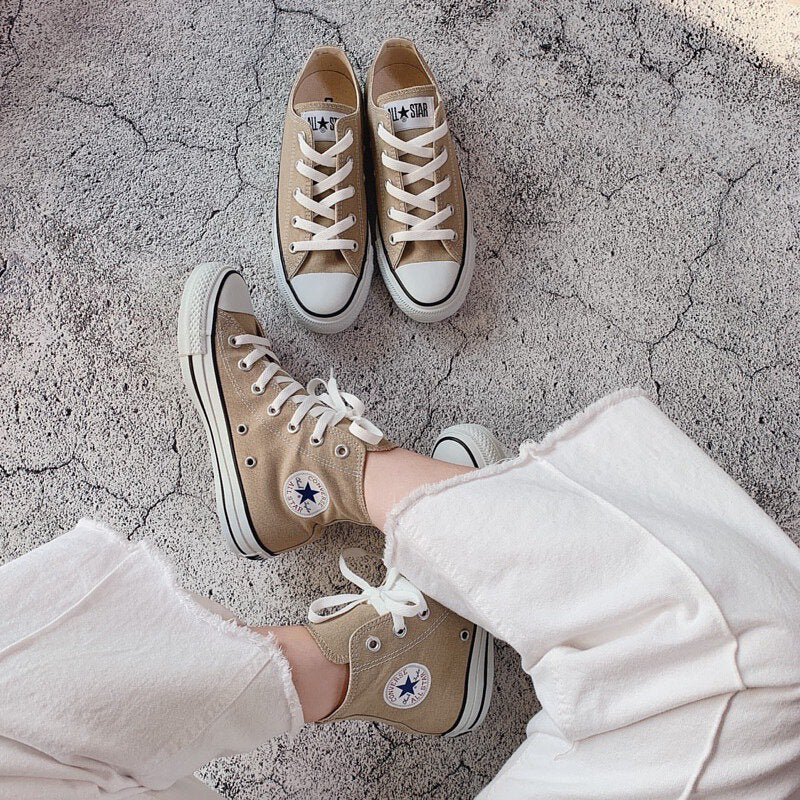 🇯🇵日本 ￨ CONVERSE CANVAS ALL STAR COLORS OX コンバース　キャンバス　オールスター　カラーズ　OX ベージュ  ★