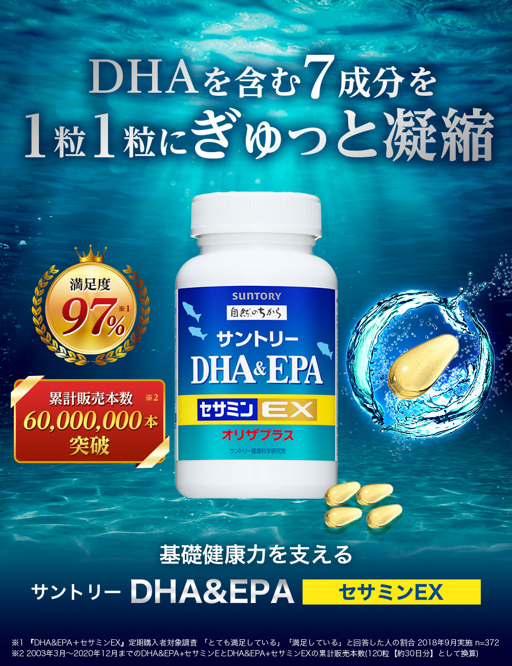 🇯🇵日本｜維持心血管健康，改善深層睡眠｜SUNTORY 三得利魚油DHA＆EPA