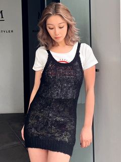(50%off)🇯🇵 JAPAN ♥ Mohair Camisole Tunic outer Tops 馬海毛吊帶背心式外罩上衣 (2色) jr6471