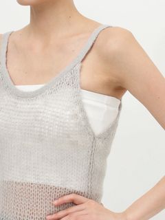(50%off)🇯🇵 JAPAN ♥ Mohair Camisole Tunic outer Tops 馬海毛吊帶背心式外罩上衣 (2色) jr6471