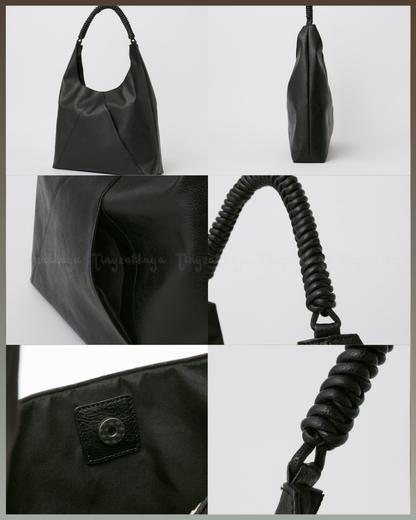 🇯🇵JAPAN ♥
CIYOT 編織手柄 麂皮皮革大容量肩背包 (3色入)
Vintage-style Braided-Handle Tote Bag
