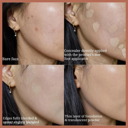 🇰🇷Korea｜Olive Young's best-selling concealer!｜THE SAEM Perfect 3 in 1 3-color concealer 01&amp;02
 The SAEM Cover Perfection Triple Pot Concealer