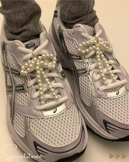 🇰🇷Korean-made pearl bow shoe buckle decoration (one pair) ★ Product No.🔎 SS-sb111850