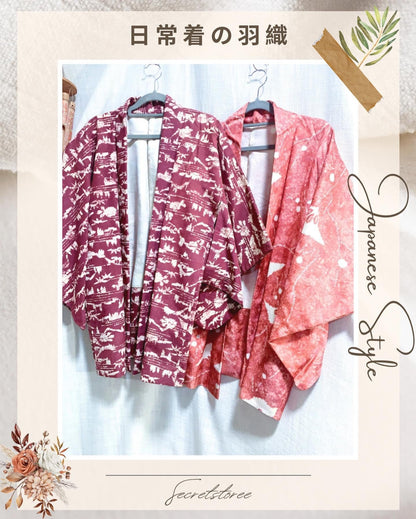 🇯🇵JAPAN Vintage ♡ Clothes(Haori/Kimono/Yukata)｜ 🇯🇵日本古著 ♡ 伝統百搭衣服💮(👘羽織/和服/浴衣)｜🔎SS-vin33 🔎SS-vin34