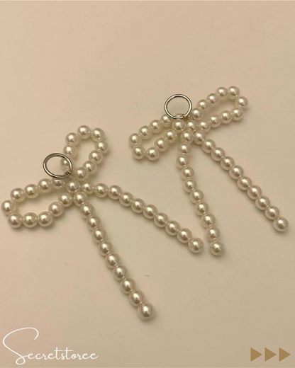 🇰🇷Korean-made pearl bow shoe buckle decoration (one pair) ★ Product No.🔎 SS-sb111850