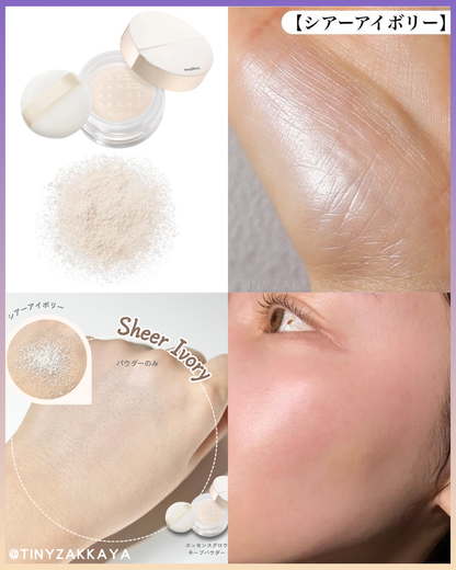 🇯🇵Japan♥ SHISEIDO MAQUILLAGE Essence Glow Keep Powder Glossy makeup essence beauty liquid powder\ Blends smoothly into the skin to keep your radiance and transparency all day long / マキアージュエッセンスグロウキープパウダーシアーアイボリー