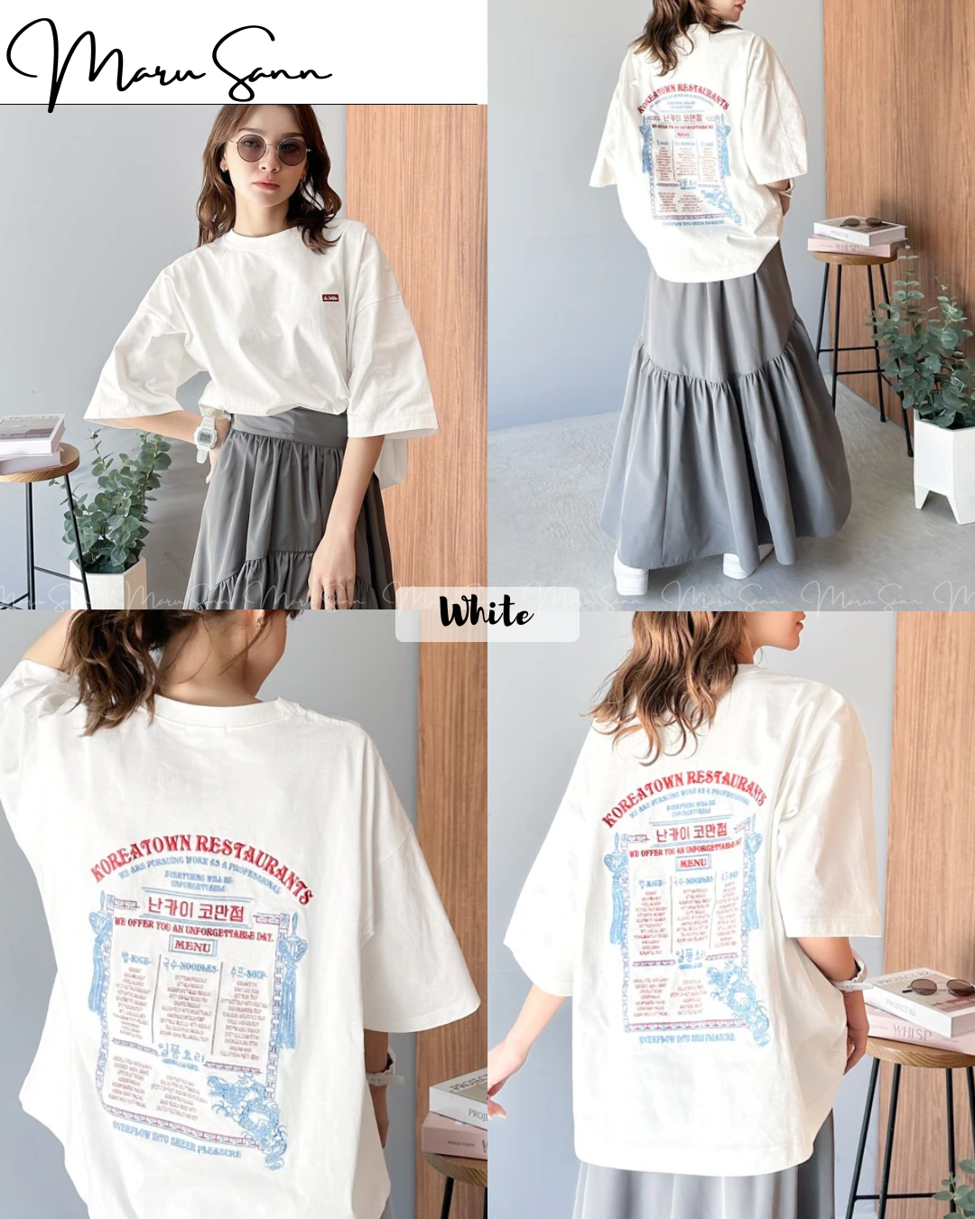🇯🇵 Japan 100% cotton T-shirt with stylish back embroidery ◇ 日本 100% 純棉背面刺繡時尚造型T-shirt  🔎 ɪᴛᴇᴍ ɴᴏ：SS-jrjv1050170